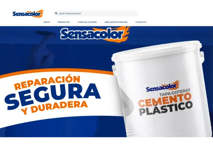 Web corporativa de Pinturas Sensacolor