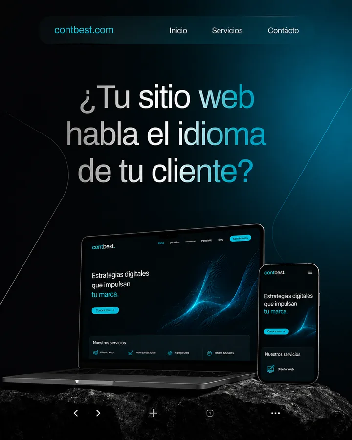 Servicio de diseño y desarrollo web de Contbest: sitios corporativos orientados a conversión